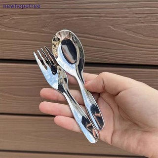 NTVN Thép Không Gỉ Thìa Tròn Lưới Đỏ Vàng Bữa Tối Tay Cầm Dài Khuấy Món Tráng Miệng Thìa Cho Phụ Kiện Nhà Bếp Tiện Ích OIK