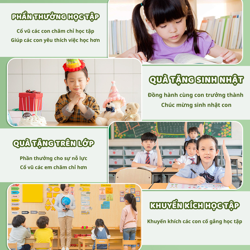 Hộp Quà Văn Phòng Phẩm Gấu Trúc Dễ Thương – Đồ Dùng Học Tập Gồm Bút, Thước Cho Bé Sinh Nhật, 1/6