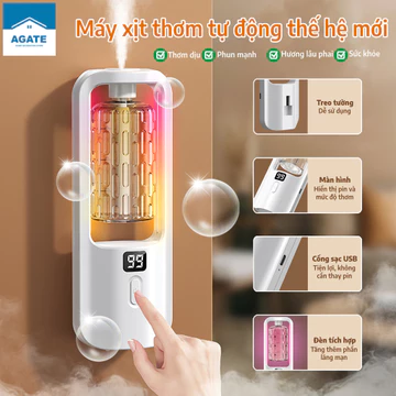 máy xông tinh dầu máy tạo ẩm máy khuếch tán tinh dầu máy phun tinh dầu phòng ngủ tỏa hương nhanh chóng dịu nhẹ thơm lâu