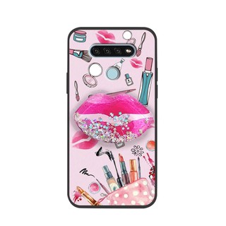 Ốp Điện Thoại Hoạt Hình Dễ Thương Cho LG Q51 TPU Chống Bụi Bẩn Trôi Cát Đơn Giản Bảo Vệ Cát lún Chống Va Đập Xoay Chân Đế Thiết Kế Thời Trang Vỏ Mềm Chống Bụi Lấp Lánh Chống Thấm Nước