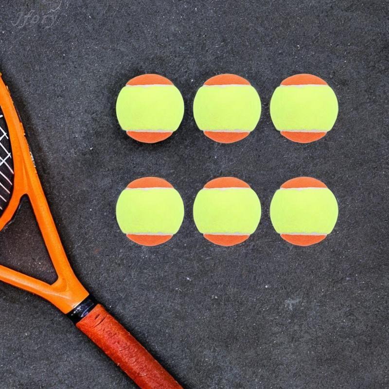Jfory 6 Bóng Tập Tennis Cho Trẻ Em Thực Hành Bóng Chuyên Nghiệp 2.52 "Đường Kính Cho Trò Chơi Hoạt Động Người Hâm Mộ Trẻ Em Thanh Thiếu Niên