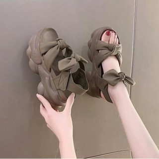 SANDAL BM QUAI NƠ HÀNG LOẠI I DA MỀM SIÊU ÊM, GIÀY QUAI HẬU NỮ, GIÀY ĐẾ XUỒNG QQ