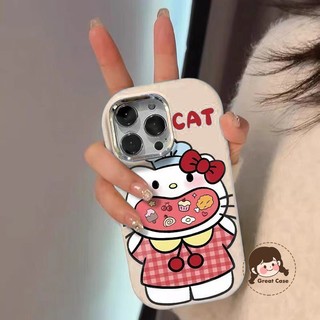 Ốp Điện Thoại Hello Kitty Dễ Thương Ngộ nghĩnh Cho OPPO Reno 13F 13 Pro 12F 12 11F 11 10 9 8T 8Z 7Z 8 7 Lite SE 6 5k 5 Pro 4G 5G Vỏ Mềm Hoạt Hình HelloKitty Eats Snacks Ốp Lưng Chống Sốc