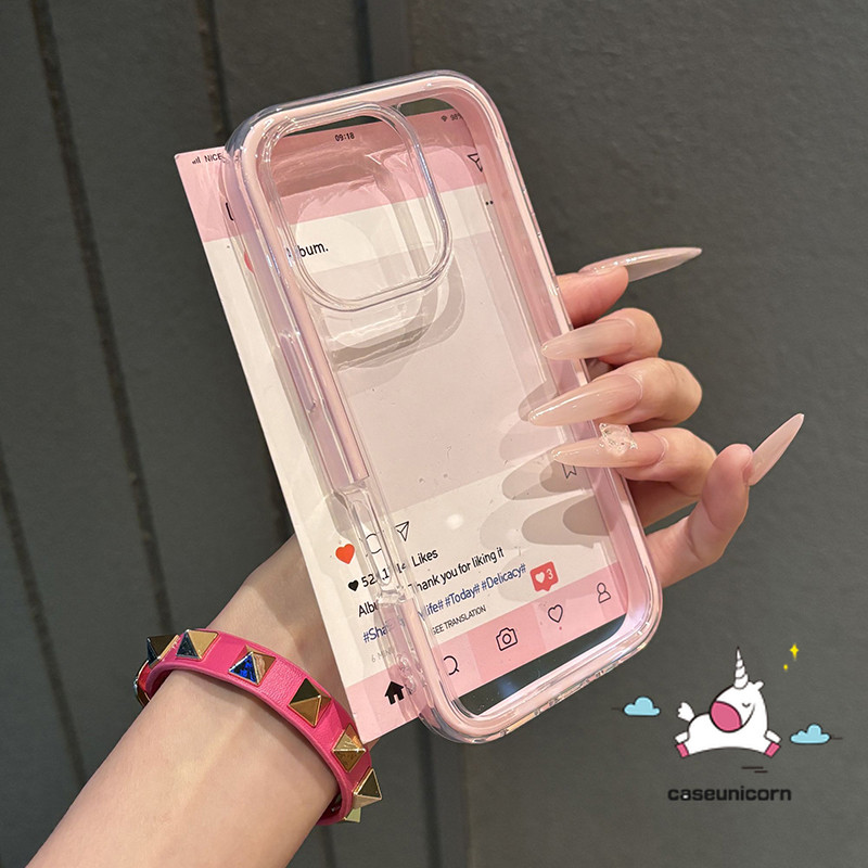 Ốp lưng mềm chống sốc 2 trong 1 hợp thời trang có thể hiển thị CAM sang trọng Tương thích cho IPhone 16 17 12 15 13 11 14 Pro Max 17 Air 17 14 16 15 Plus 16 12 14 15 13 Pro Macaron - ảnh 4