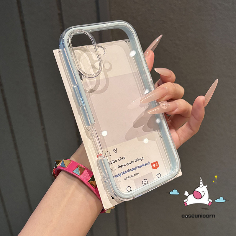 Ốp lưng mềm chống sốc 2 trong 1 hợp thời trang có thể hiển thị CAM sang trọng Tương thích cho IPhone 16 17 12 15 13 11 14 Pro Max 17 Air 17 14 16 15 Plus 16 12 14 15 13 Pro Macaron - ảnh 5