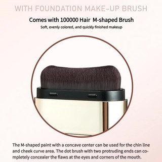VIVIEN BEAUTY Foundation Double-Head Eraser Foundation Stick Concealer Oil Control Chống thấm nước Trang điểm lâu trôi Làm sáng Kem nền dưỡng ẩm da mặt
