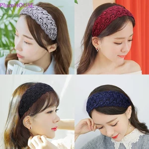 PlumHOUSE Phong Cách Hàn Quốc Thời Trang Tính Khí Quấn Ren Hoa Băng Đô Quấn Tóc Cho Nữ Tóc Rộng Vòng Chống Trơn Trượt Thanh Lịch Vintage VN