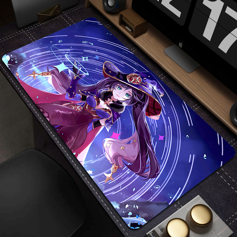 Miếng Lót Chuột Chơi Game Genshin Tác Động Raiden Shogun Xiao Yae Miko Cao Su Trò Chơi Lớn Mousepad 900x400mm Laptop Bàn Lớn Thảm Game Thủ XXL