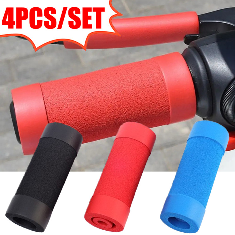 4 Cái / bộ Tay Cầm Xe Máy Chống Trượt - 3 Màu Tay Cầm Thoáng Khí Dễ Dàng Lắp Đặt