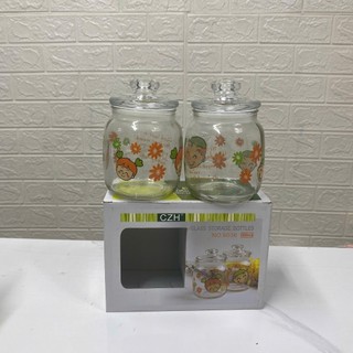 [Giá Xưởng] Set 2 Hũ Thủy Tinh 500ml NO 9036 – Trong Suốt Cao Cấp, Đựng Gia Vị, Ngũ Cốc, Mứt