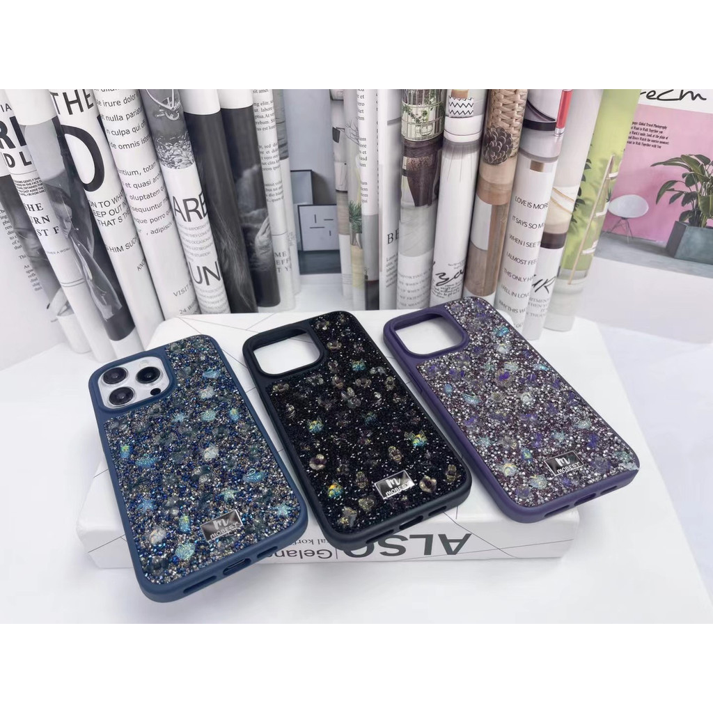 Ốp điện thoại MOBIEST iPhone 16 Vỏ bảo vệ Flower Sea Diamond 16 Promax Glitter 15 Pro Long lanh sang trọng Flash Diamond cao cấp 14PM Vỏ bảo vệ toàn diện chống sốc