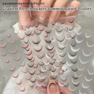 [savemoneyeveryday] Miếng dán móng tay 3D Đường viền bạc Kim loại Sọc Đề can Gel đường cong Móng tay nghệ thuật Thanh trượt Ba Lan Giấy trang trí móng tay [vn]