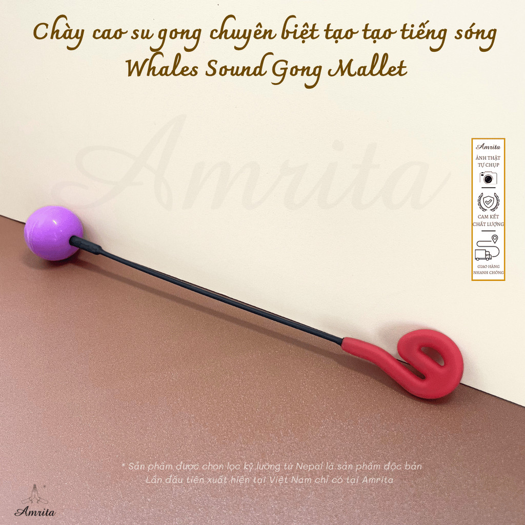 [Amrita] Chày cao su gong chuyên biệt tạo tạo tiếng sóng  Whales Sound Gong Mallet - CXNP30