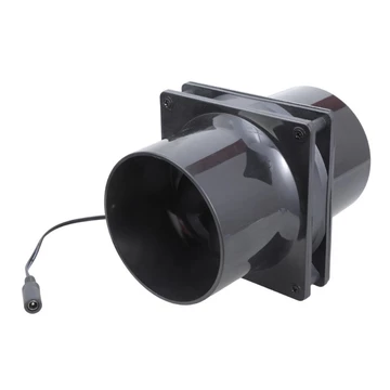 Quạt ống dẫn 12cm Quạt hút nội tuyến mạnh mẽ Quạt hút ống 12V Máy thổi khí trong nhà Bộ tăng áp xả khí cho xưởng tầng hầm Te