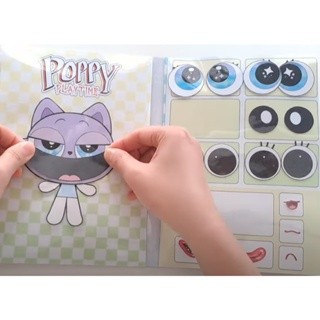 Búp bê giấy đồ chơi bóc dán thủ công Poppy play time dễ thương