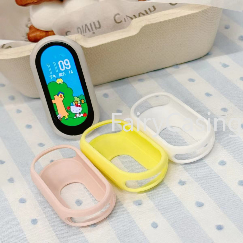 Ốp Silicon Mềm Cho Xiaomi Mi Band 9 8 Ốp Lưng Đồng Hồ Phụ Kiện Khung Ốp Lưng Vỏ Bảo Vệ