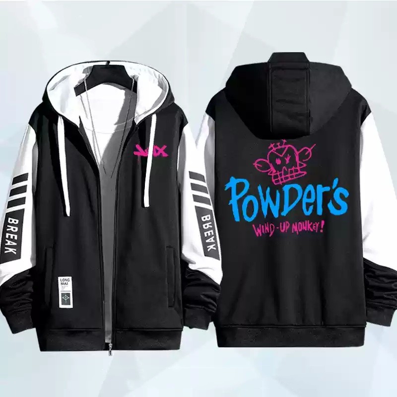 Áo Khoác Unisex Thiết Kế Arcane Jinx Từ LMHT