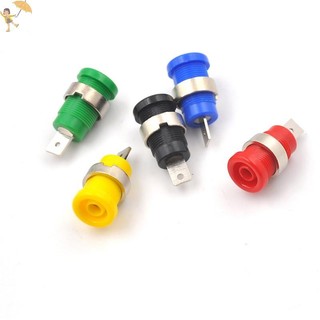 [Gou] 5 Cái 4mm Chuối Phích Cắm Jack Nữ Ổ Cắm Cắm Dây Kết Nối 5 Màu VN