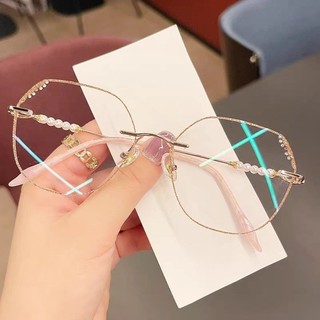 Kính đọc sách cắt cạnh kim cương không khung dành cho phụ nữ Trung niên và người cao tuổi Kính mắt siêu thị độ phân giải cao Kính đọc sách chống mệt mỏi chống ánh sáng xanh