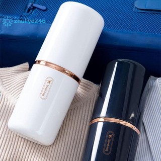 < zhuliye246 > Cốc đựng bàn chải đánh răng di động du lịch Phòng tắm Hộp đựng kem đánh răng Hộp đựng Hộp đựng đồ vệ sinh du lịch Cốc lưu trữ Sáng tạo mới