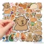 Set 50 Hình Dán Hình Dán Capybara Cute Stiker Meme Chống Thấm Nước Trang Trí Mũ Bảo Hiểm, Ván Trượt, Laptop, Vali, Sổ