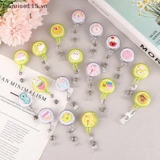 Srvn Hoạt Hình Dễ Dàng Để Rút Tên Thẻ Id Huy Hiệu Cuộn Giá Đỡ Cho Y Tá Sinh Viên Có Thể Thu Vào Huy Hiệu Triển Lãm Ngực Thẻ Văn Phòng.