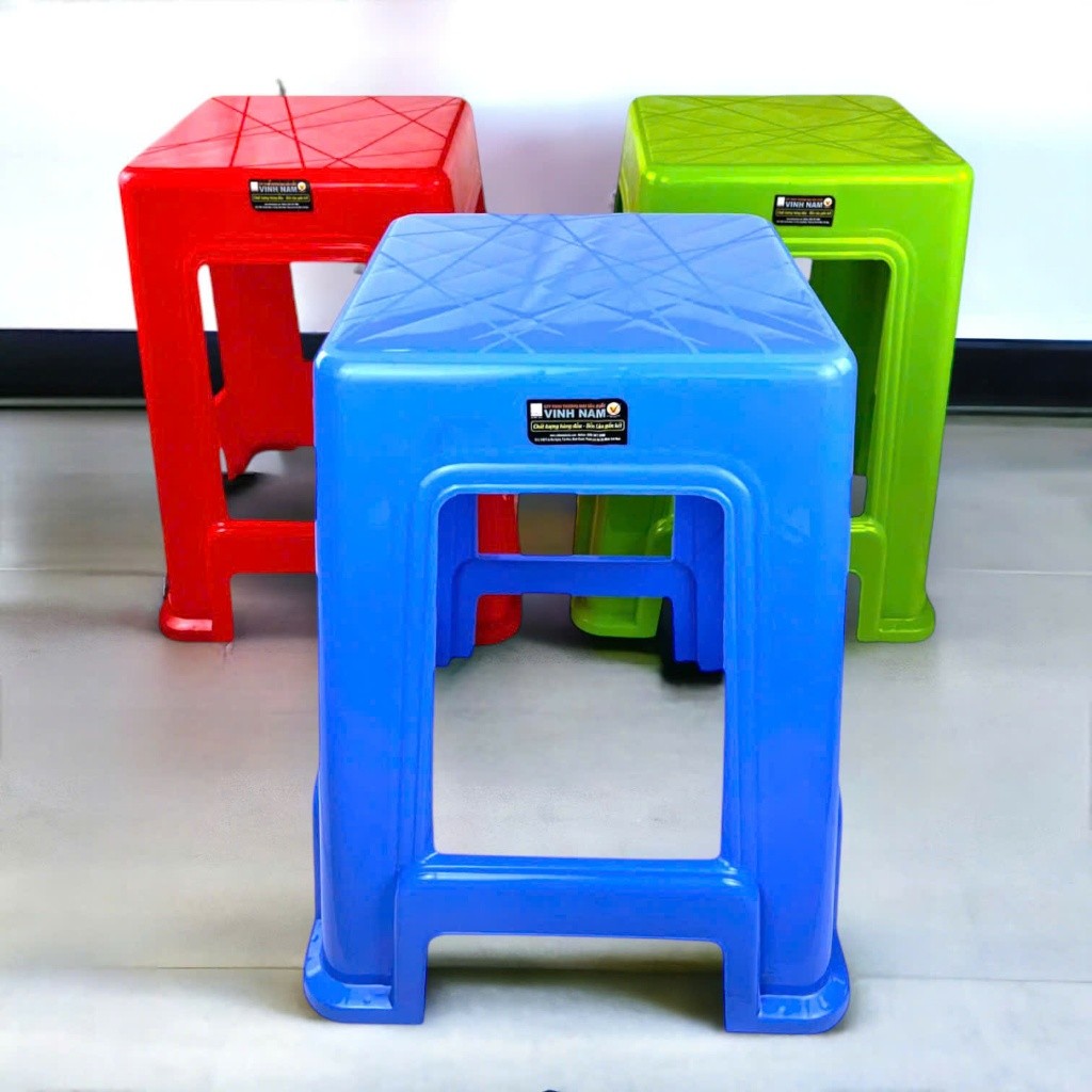 Ghế Nhựa Cao Nhiều Loại Vinh Nam Plastic Ghế Cao Nhựa PP Cứng Cáp Chắc Chắn Nhiều Màu Sắc