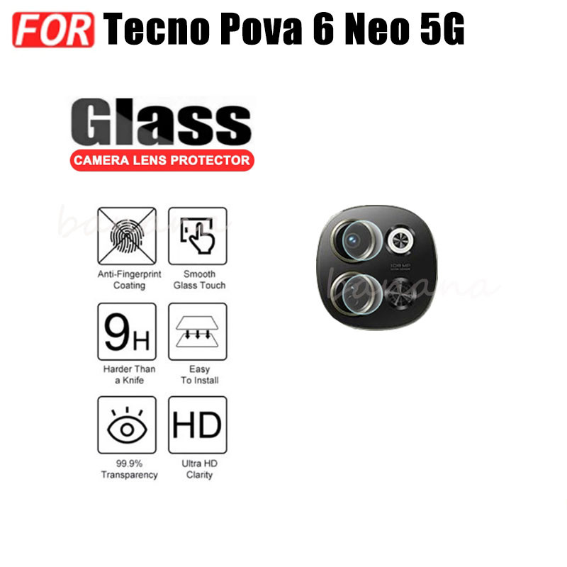 Phim kính cường lực 3 TRONG 1 Tecno Pova 6 Neo 5G cho Tecno Pova 6 Pro Spark 30C 30 5G 30 Pro Spark Go 1S Go 2025 2024 Kính bảo vệ toàn màn hình + Phim ống kính máy ảnh + Phim mặt sau