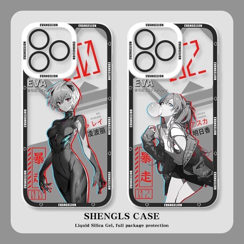 Anime EVA N. 01 Vỏ Evangelion Asuka Cho Samsung Galaxy A16 A55 A35 A34 A15 A14 A13 A12 A32 A24 Ốp Lưng Silicon Mềm Trong Suốt