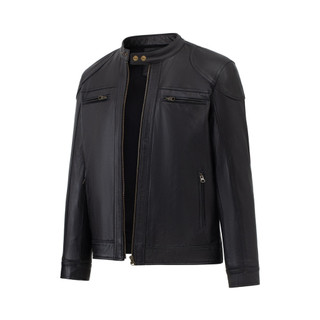 Áo da dê nam Racer FTT Leather 2 khoá phối viền ngang ngực đắp vai AD318D