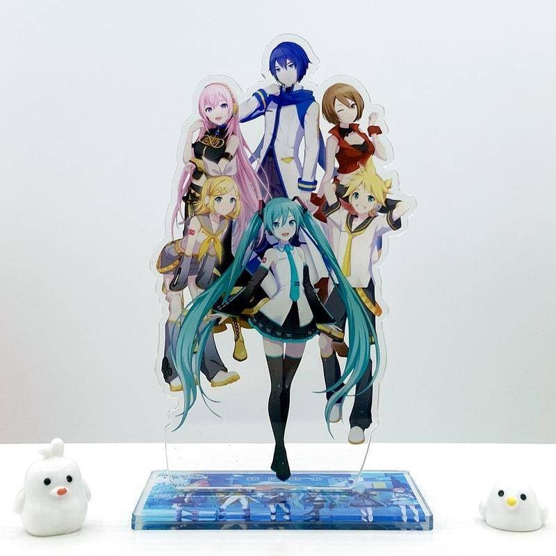 Dự án 12cm Sekai Giai đoạn đầy màu sắc Acrylic Standees Hatsune Miku, Kagamine Rin & Len và các bức tượng nhỏ lấy cảm hứng từ Kamiyama - Món quà lý tưởng cho người hâm mộ