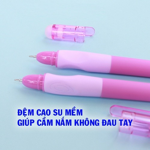 [ 5 CÂY ] Bút bi gel nước mực xóa được M&G 0.5 AKPB 7530 - Mực Tím - M&G nét 0.5mm