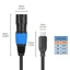 Cáp XLR BTM Type C sang 3Pin USB Type C Âm thanh nổi cân bằng sang 3Pin XLRs Bộ chuyển đổi dây nam