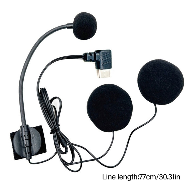 IOR Loại C Mũ Bảo Hiểm Nửa Bao Tai Nghe Micro Đa Hướng Cho Xe Máy Có Loa Đôi Và Mic Đơn