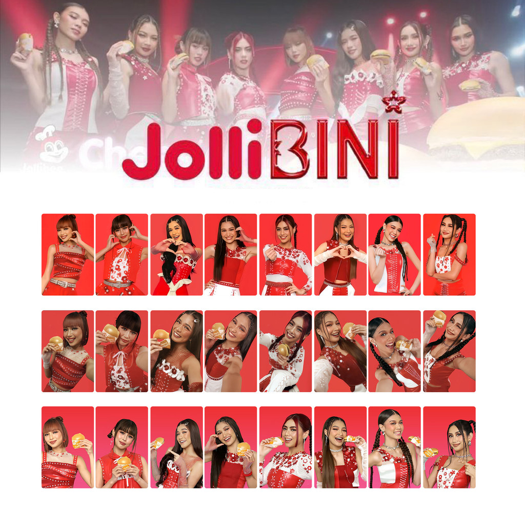 8-10 chiếc BINI Jollibee hamburger Photocard Tôi cảm thấy tốt PANTROPIKO CHERRY TRÊN Lomo Cards Aiah Colet Maloi Gwen Stcey Mikha Jhoanna Sheena Bưu thiếp YM