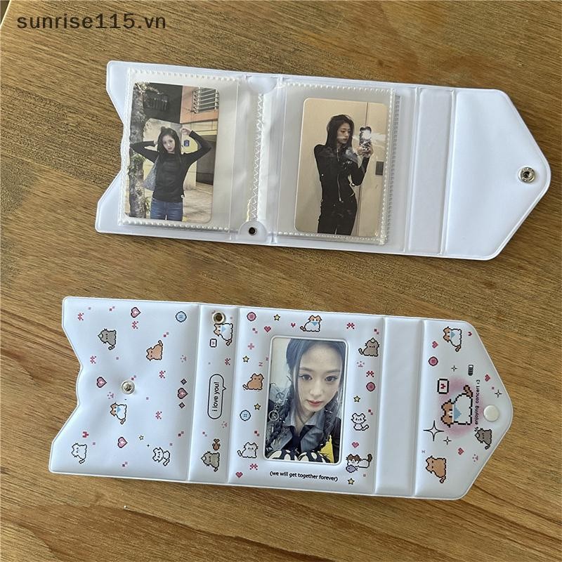 SSVN 3 Inch 40 Khe Cắm Thẻ Ảnh Đựng Thẻ Kpop Chất Kết Dính Thần Tượng Bưu Thiếp Lomo Card Album Ảnh Bộ Sưu Tập Thẻ Chất Kết Dính Photocards.