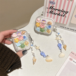Động vật biển cho Airpods 1 / 2 3 Pro Pro Pro2 Airpods4 Bộ tai nghe Vỏ bảo vệ Bluetooth không dây Air Pods Pro 3 4 Vỏ bảo vệ tai nghe
