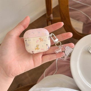Nơ chú chó phát hiện cho AirPods 1 / 2 3 Pro Pro2 pro3 Airpod4 Bộ tai nghe Vỏ bảo vệ Bluetooth không dây AirPods Pro i3 i4 pro3 Vỏ bảo vệ tai nghe
