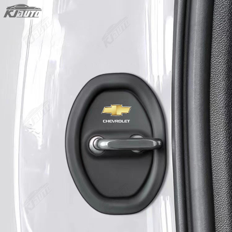 Chevrolet Khóa Cửa Ô Tô Bao Bảo Vệ Trang Trí Cửa Shock Pad Phụ Kiện Silicon Cho Onix Aveo Captiva Groove Tracker Cavalier S10 Pickup Spin Cruze