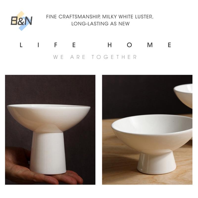 Bộ bát trái cây bằng gốm thanh lịch B & N - Cốc tráng miệng sành điệu, Bát kem và món ăn phục vụ để sử dụng tại nhà hàng và tại nhà.