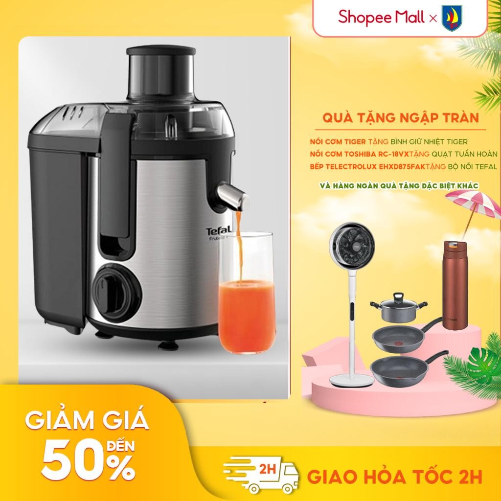 Ảnh Máy ép trái cây Tefal ZE420D38 - Công suất 400W - Dung tích chứa bã 0.95 lít - Hàng chính hãng 1
