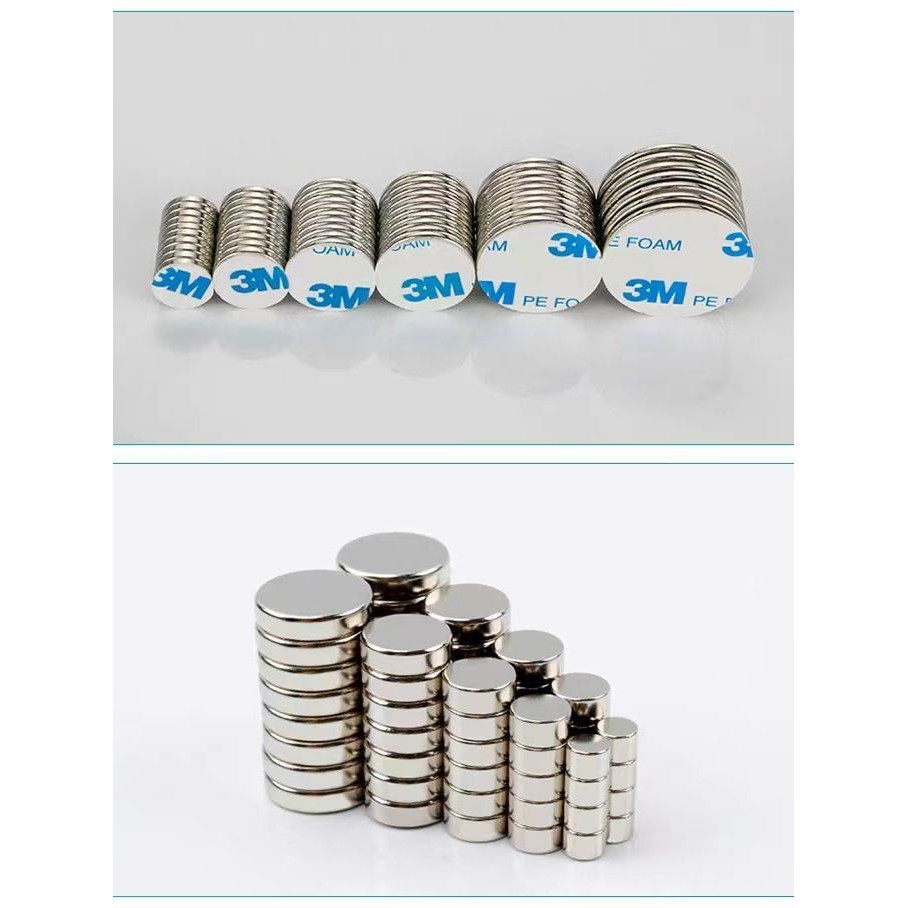 ✨10,00 Khen ngợi 3M Keo dán nam châm nhỏ tự dính Miếng dán nam châm tròn từ tính NdFeB nam châm Rubidium Nam châm đá từ tính Nhãn dán tủ lạnh 25.5.9