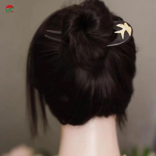 Kẹp Tóc Gỗ Phong Cách Truyền Thống Trung Quốc Hình Chữ U, Phụ Kiện Tạo Kiểu DIY