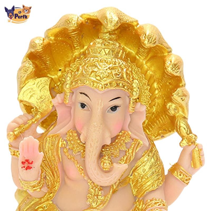 Nhựa Ganesha Tượng Ấn Độ Voi Thần Thành Công Tượng Phật Nhà Mandir Diwali Trang Trí Quà Tặng