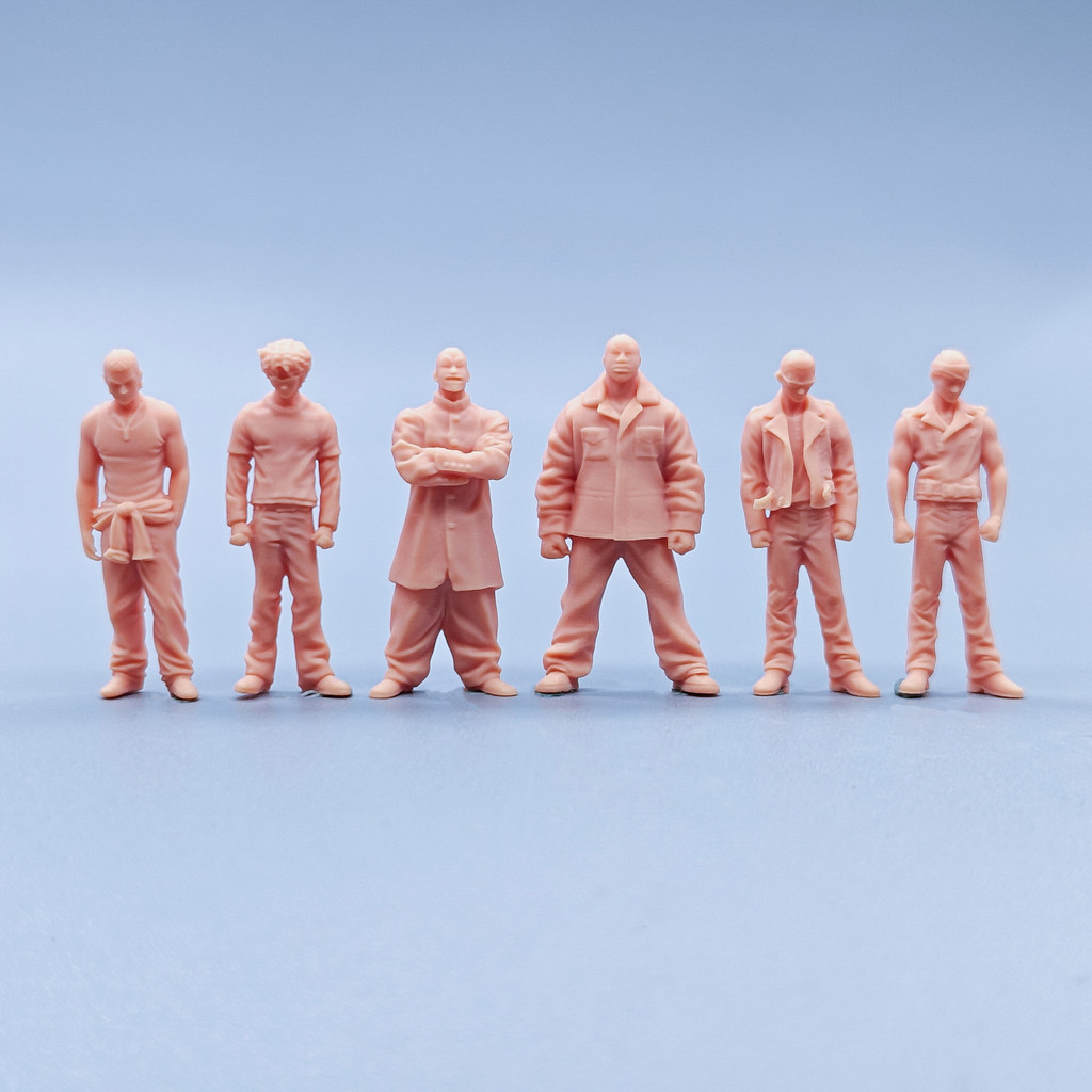 [Uh Hum Model] Búp bê 1: 64 1: 43 Mô hình màu trắng thu nhỏ Gangster ...