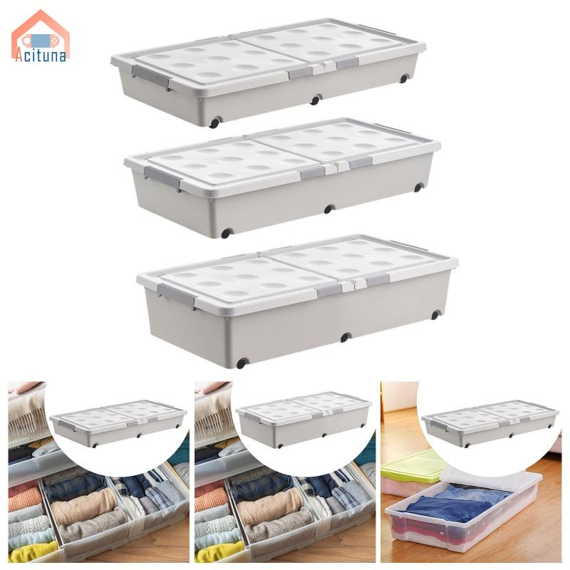 Dưới Giường Hộp Bảo Quản Có Nắp Chống Bụi Đa Năng Dung Tích Lớn Tổ Chức Cho Chăn Quần Áo Khăn Chăn