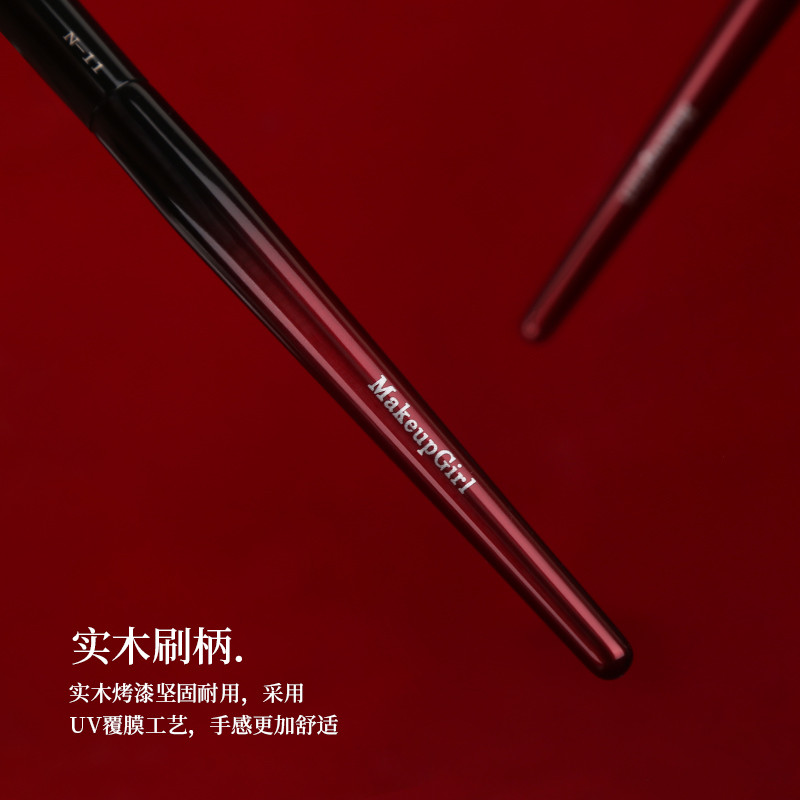 Zhu Glaze N11 Tam Giác Highlighter Brush Slope Matte Facial Brightening Brush Liền Mạch Che Khuyết Điểm Lông Mềm Cọ Trang Điểm