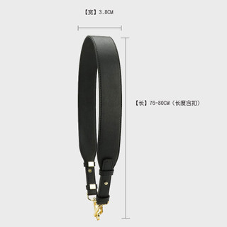 Dây đeo túi da đen 76-80cm bản rộng, giảm áp lực, đa năng cho xách/đeo nách, phụ kiện nâng cấp túi