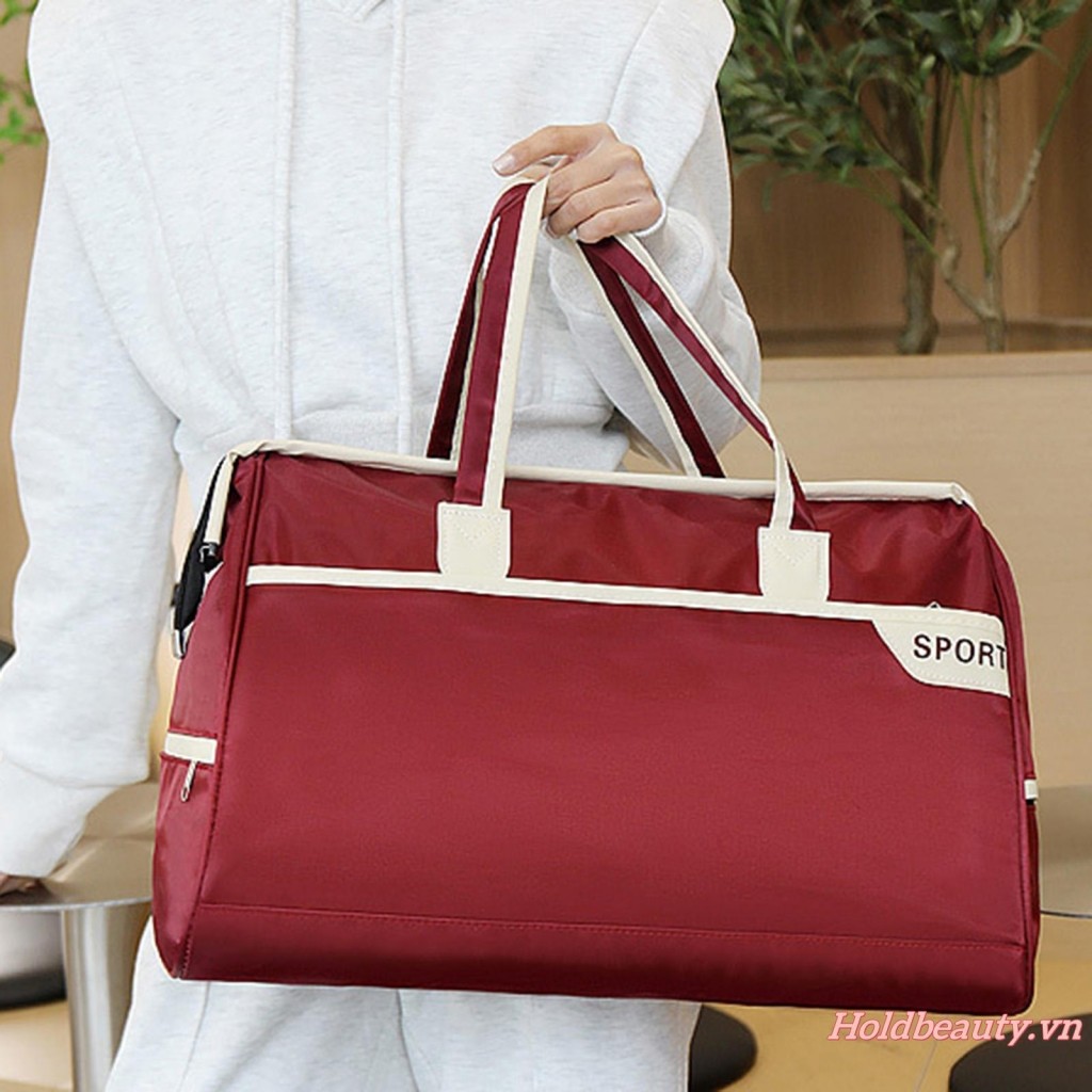 Túi Duffel du lịch Túi qua đêm Túi Tote tập thể dục có dây kéo dung tích lớn dành cho nữ và nam giới