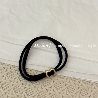 Phong Cách Mới Nơ Đen Thắt Buộc Tóc Nữ Phong Cách Hàn Quốc Dây Buộc Tóc Đơn Giản Dây Cao Su Thời Trang Đi Lại Dây Buộc Tóc Da 5.21 RN1R